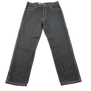 NWT RK Icon Jeans Mens 36x32 Black Premium Straight Leg Loose Denim